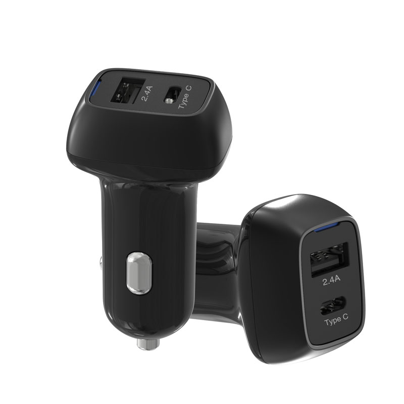 PD20W Dual USB ports car charger Type C charger MSH-SC-191