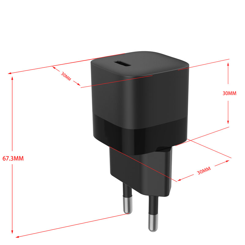 Factory Customization Mini PD 20W USB C Wall Charger Type C Fast Travel Charger 