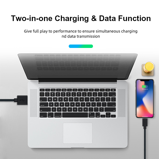 MFI 8pin PD 2.4A USB To Lightning Fast Charging data Cable丨MSH