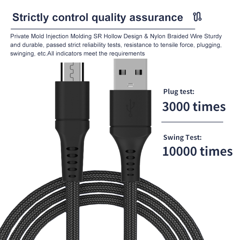 Free sample Hot sale USB 2.0 Male to Micro male charging data cable丨MSH