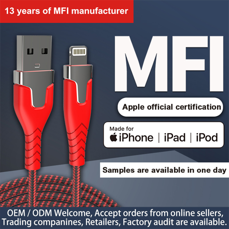 MFI Certified C89 Nylon Connector For iphone Lighting Cable丨MSH