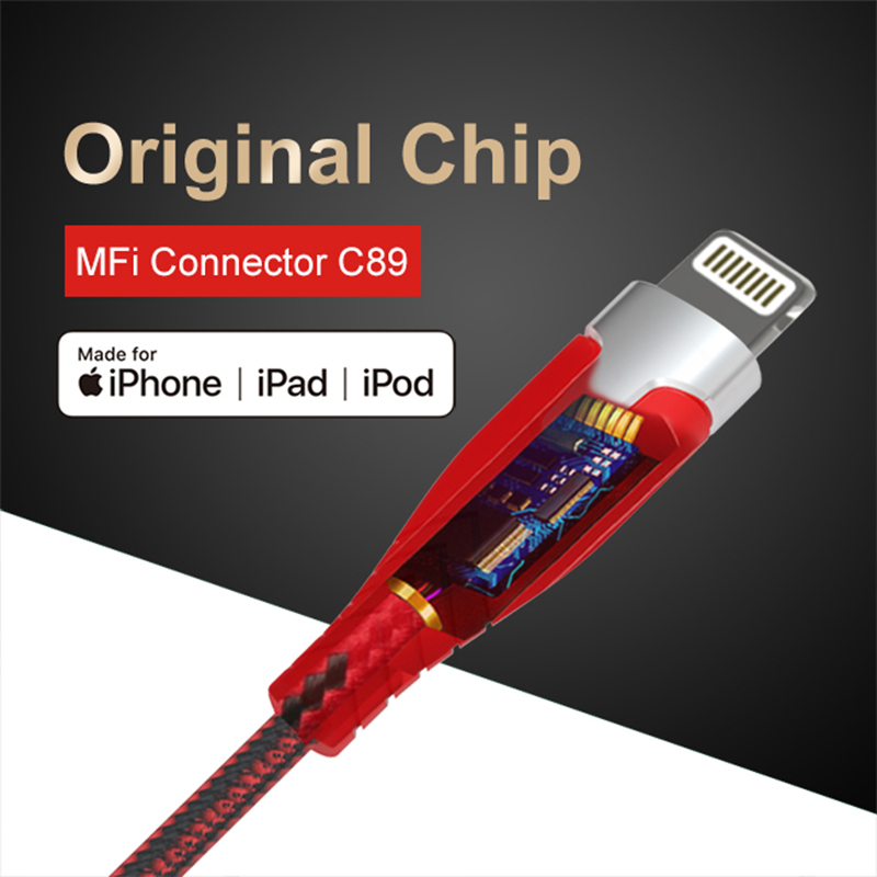 MFI Certified C89 Nylon Connector For iphone Lighting Cable丨MSH