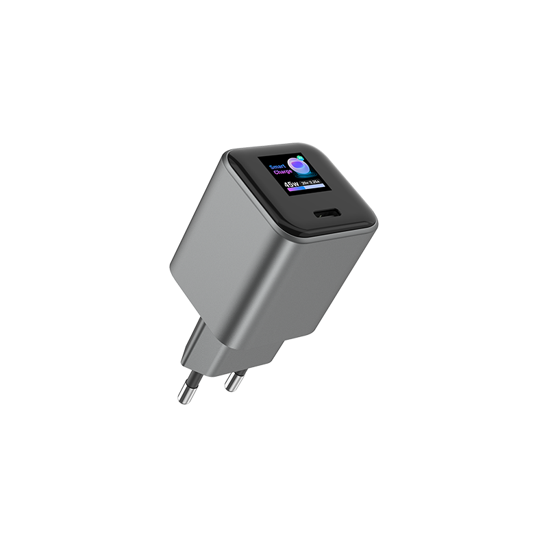 45W Mini TFT display GaN Charger