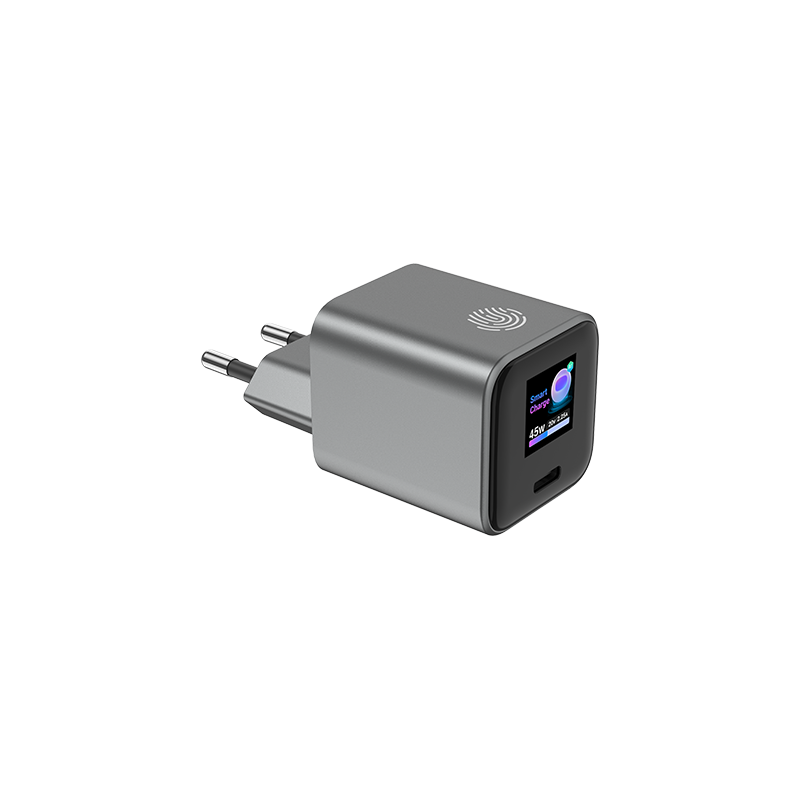 45W Mini TFT display GaN Charger