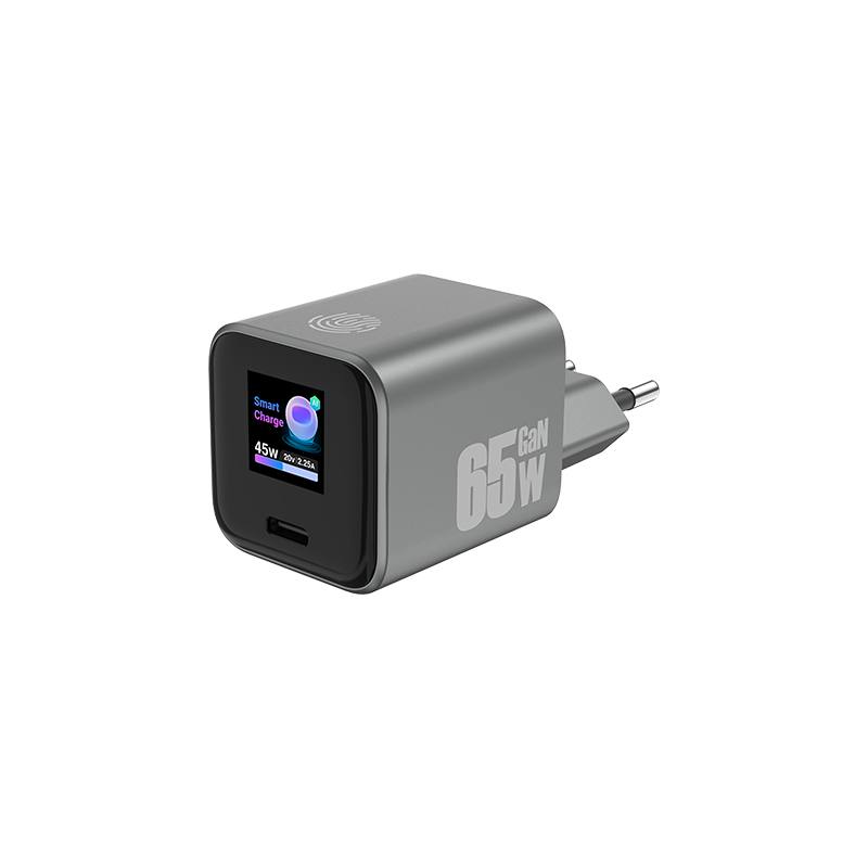 65W Mini TFT display GaN Charger